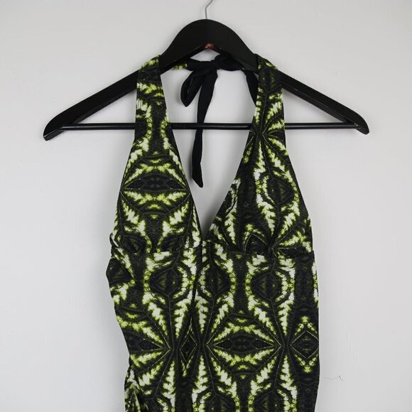 LA VIE EN ROSE Geo Patterned Multicolor Swimsuit Top Size Large - Picture 3 of 9